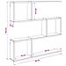 Scaffale da parete Sonoma grigio 80 x 12 x 79,5 cm - Foto miniatura 9