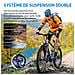 Bici Elettrica da 26 Pollici, Motore da 250W, Batteria 36V 13Ah e Cambio a 21 Marce Blu - Foto miniatura 2