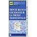 Carta n. 107 Monte Bianco, Courmayeur, Chamonix, la Thuile 1:25.000. Carta dei sentieri e dei rifugi. Serie monti - Foto miniatura 1