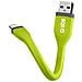 Cavo dati e ricarica USB / Lightning MFI lunghezza 12 cm - Verde - Foto miniatura 1