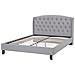 Letto In Tessuto Grigio Chiaro 140 X 200 Cm Bordeaux - Foto miniatura 21