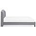 Letto In Tessuto Grigio Chiaro 140 X 200 Cm Bordeaux - Foto miniatura 7