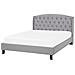 Letto In Tessuto Grigio Chiaro 140 X 200 Cm Bordeaux - Foto miniatura 23
