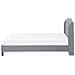 Letto In Tessuto Grigio Chiaro 140 X 200 Cm Bordeaux - Foto miniatura 24