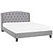 Letto In Tessuto Grigio Chiaro 140 X 200 Cm Bordeaux - Foto miniatura 12