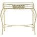 Tavolino Laterale In Stile Francese In Metallo 82x39x76 Cm Oro - Foto miniatura 4