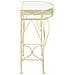 Tavolino Laterale In Stile Francese In Metallo 82x39x76 Cm Oro - Foto miniatura 7