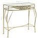 Tavolino Laterale In Stile Francese In Metallo 82x39x76 Cm Oro - Foto miniatura 8