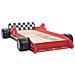 Letto Bimbo ad Auto da Corsa 90x200 cm Rosso - Foto miniatura 2