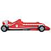 Letto Bimbo ad Auto da Corsa 90x200 cm Rosso - Foto miniatura 4