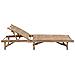 Lettino Prendisole da Giardino con Cuscino in Bambù - Foto miniatura 3