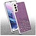 Custodia Compatibile Con Samsung Galaxy S21 Plus In Viola Con Glitter - Coperchio Protettivo In Silicone Tpu Flessibile Con Glitter Scintillanti - Foto miniatura 3