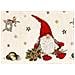 Tovaglia Centrotavola Centrino Tavolo Fantasie Natalizie Cinigliato Piazzato Made Italy 90x90 Elfo Rosso - Foto miniatura 3