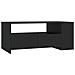 Tavolino Da Salotto Nero 102x55x42 Cm In Legno Compensato - Foto miniatura 1