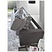 Divano Letto Algisa, Divano A 2 Posti Large, 100% Made In Italy, Sofà Soggiorno Con Apertura Girevole, In Tessuto Imbottito, Con Braccioli Slim, Cm 180x95h90, Grigio E Antracite - Foto miniatura 4