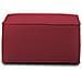 Pouf Barbara, Pouf Da Salotto, 100% Made In Italy, Poltroncina Relax In Tessuto Imbottito, Cm 80x70h43, Rosso - Foto miniatura 3