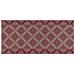 Tappeto Passatoia Tessuto Jacquard Linea Emozioni Disegno Damasque Rosso 57x320 Rosso - Foto miniatura 1