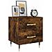 Comodini 2 Pz Rovere Fumo 40x35x47,5 Cm In Legno Multistrato - Foto miniatura 3