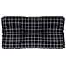Cuscino Per Pallet Motivo A Quadri Nero 70x40x12 Cm In Tessuto - Foto miniatura 2