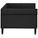 Letto Da Giorno Nero 80x200 Cm In Similpelle - Foto miniatura 3