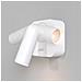 Applique Da Parete Moderno Mirax Metallo Bianco Luce Led Integrato 3w Ip20 - Foto miniatura 3