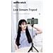 S3 2in1 Selfie Stick & Video Web Call Tripod Stand Extended Till 68cm & Shutter Button Black - Foto miniatura 2