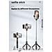 S3 2in1 Selfie Stick & Video Web Call Tripod Stand Extended Till 68cm & Shutter Button Black - Foto miniatura 7
