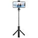 S3 2in1 Selfie Stick & Video Web Call Tripod Stand Extended Till 68cm & Shutter Button Black - Foto miniatura 1