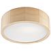Lampada A Soffitto Eveline - Marrone - Legno, Vetro - 27x27x8 Cm - Foto miniatura 1