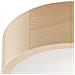 Lampada A Soffitto Eveline - Marrone - Legno, Vetro - 27x27x8 Cm - Foto miniatura 4