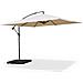 Ombrellone A Braccio Laterale 3x3 Mt In Alluminio Inclinazione Regolabile Beige - Foto miniatura 1
