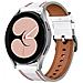 Cinturino Orologio In Pelle Per Huawei Gt3 White 20 Mm - Foto miniatura 1