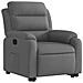 Poltrona Alzapersona Reclinabile Grigio Scuro In Tessuto - Foto miniatura 3
