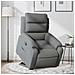 Poltrona Alzapersona Reclinabile Grigio Scuro In Tessuto - Foto miniatura 1
