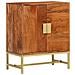 Credenza 60x35x75 Cm In Legno Massello Di Acacia - Foto miniatura 1