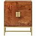 Credenza 60x35x75 Cm In Legno Massello Di Acacia - Foto miniatura 3