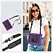 Custodia Difensiva Con Protezione Schermo Per Samsung Galaxy Tab A7 T500 Viola - Foto miniatura 4