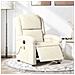 Poltrona Massaggiante Reclinabile Elettrica Crema Velluto - Foto miniatura 2