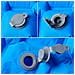 Materasso Campeggio Gonfiabile 1 Persona Blu Marino 190x58x6 Cm - Foto miniatura 4