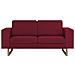 Lusso Casadino -  Divano A 2 Posti In Tessuto Rosso Vino - Foto miniatura 2