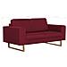 Lusso Casadino -  Divano A 2 Posti In Tessuto Rosso Vino - Foto miniatura 7