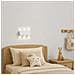 Applique Da Muro 6 Led Lampada A Parete Bianca Con Luce Bianco Freddo 15x8x3cm - Foto miniatura 4