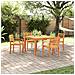 Set da giardino da pranzo 5 pezzi in legno massello di acacia - Foto miniatura 2