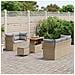 Set Divano Giardino 8 Pezzi con Cuscini Beige Polyrattan Acacia, Set Giardino 3 Pezzi con Cuscini Beige Polyrattan Acacia - Foto miniatura 3