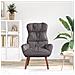 Poltrona Rilassante Grigia in Pelle Sintetica - Foto miniatura 3
