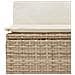 Set Divano da Giardino 6 pz con Cuscini Beige in Polyrattan - Foto miniatura 9