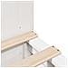 Letto Libreria senza Materasso Bianco 150x200 cm Legno Massello - Foto miniatura 9