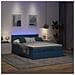 Pouf Letto con Materasso e LED Blu 140x190 cm - Foto miniatura 3