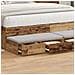 Cassetti per Letto Legno Vecchio 150x36,5x16,5 cm Legno Ingegnerizzato - Foto miniatura 4