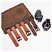 Cinturino In Vera Pelle Stile Retrò Compatibile Con Garmin Fenix 8/fenix 7x /fenix 3 Brown 26 Millimetri - Foto miniatura 3